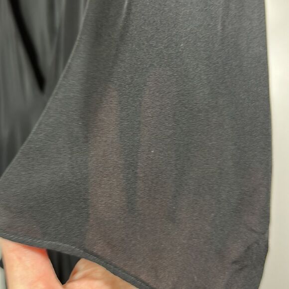 PARKER Women's Krislyn Ruffled Silk Mini A-Line Dress Black Size 10 - Picture 7 of 13